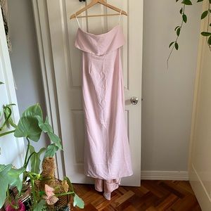 White Fox Aubrey Maxi dress blush